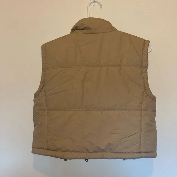 Thread & Supply Light Brown Quilted Vest - Picture 2 of 3